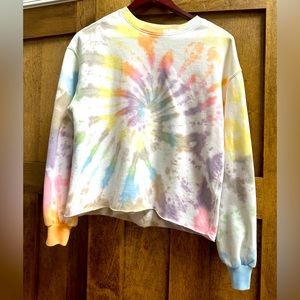 Abercrombie and Fitch tie dye crew neck sweatshirt, size S.